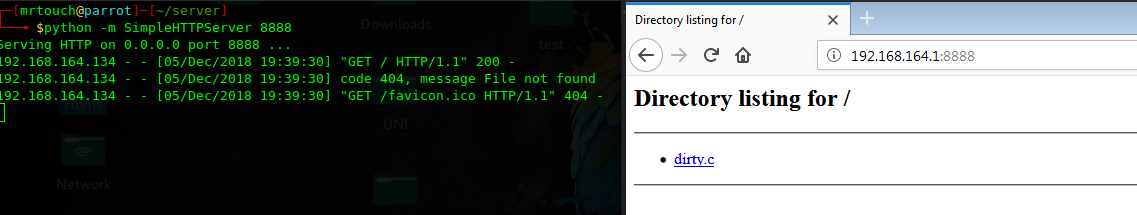 Trasferimento di un file a Windows con Python